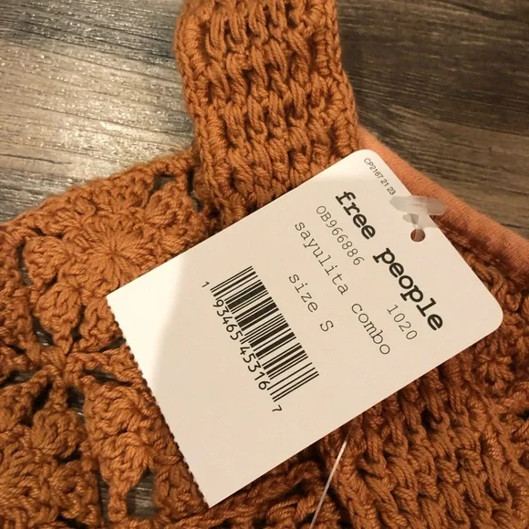 NWT Free People Luca Striped Crochet Dress - Picture 7 of 7